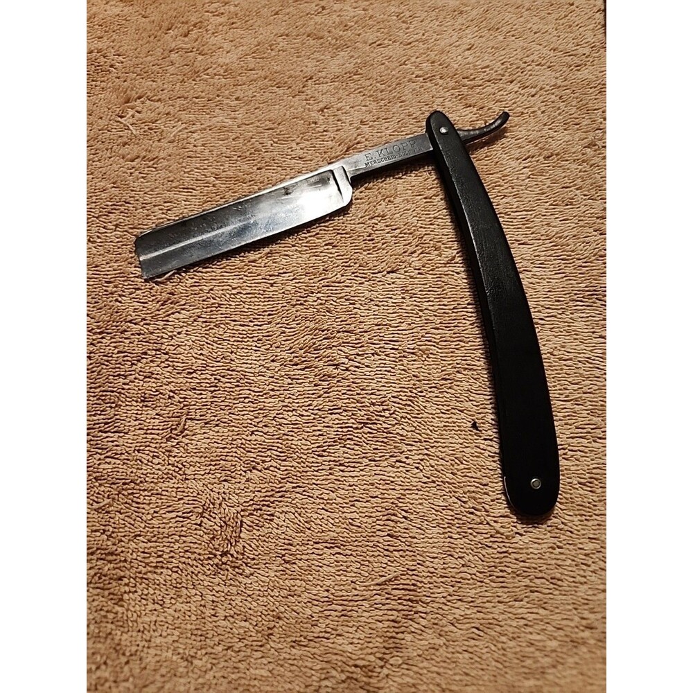 Collectable Vintage E. Klopp Straight Razor Early 1900's